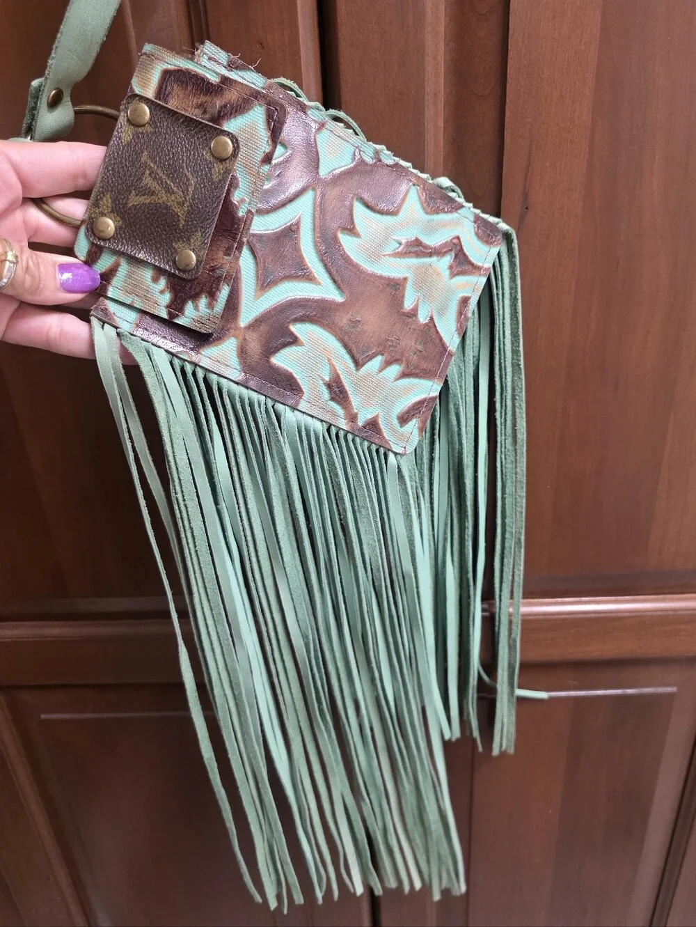 Custom Western Monogram Fringe Crossbody Bag keep It Gypsy